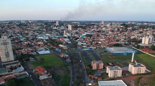 José Carricondo - Fogo foi visto do centro da cidade por volta das 18 horas