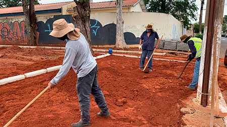 Divulgação - A revitalização está sendo realizada por servidores da Prefeitura Municipal