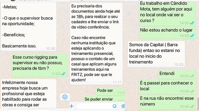 Engenheiro civil escapa de golpe de vaga de emprego e faz alerta | Assiscity