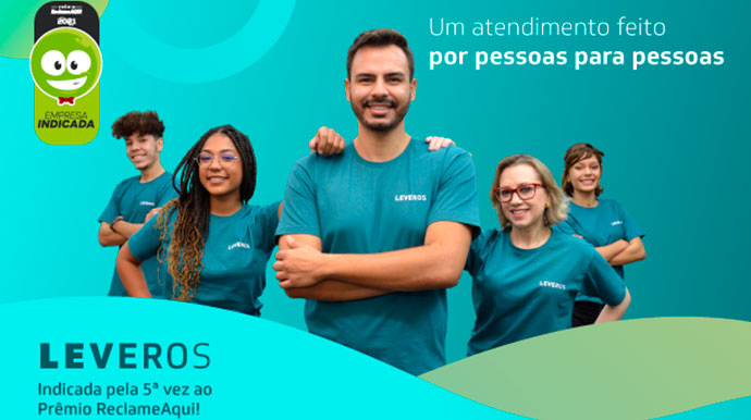 Pelo 5° consecutivo a Leveros é indicada ao Prêmio Reclame Aqui!