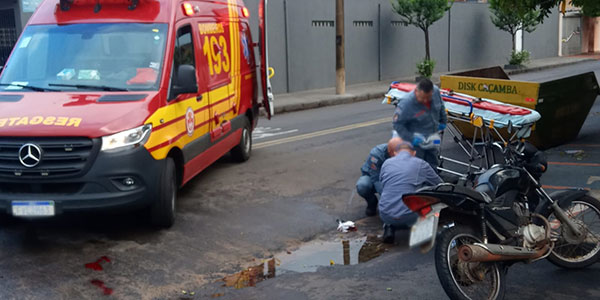 Divulgação - Motociclista teve ferimentos leves - Foto: Divulgação