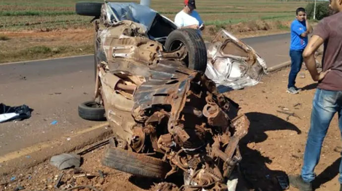 Divulgação - Jovem de 18 anos morre em acidente com três veículos na vicinal entre Quintana e Borá — Foto: Redes sociais