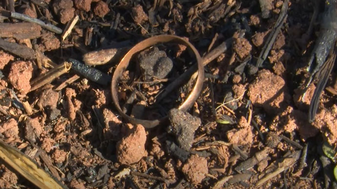 Divulgação - Aliança encontrada em local que ossada foi localizada - Foto: TV Câmara de Assis