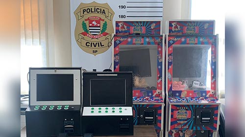 Divulgação/Polícia Civil - Polícia Civil realiza operação de combate a jogos de azar em Assis e região - FOTO: Polícia Civil