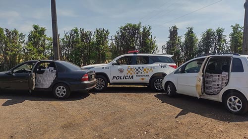 Polícia Militar Rodoviária/Divulgação - Policia prende contrabandista com 26 mil maços de cigarros em Cândido Mota - FOTO: Polícia Militar Rodoviária/Divulgação