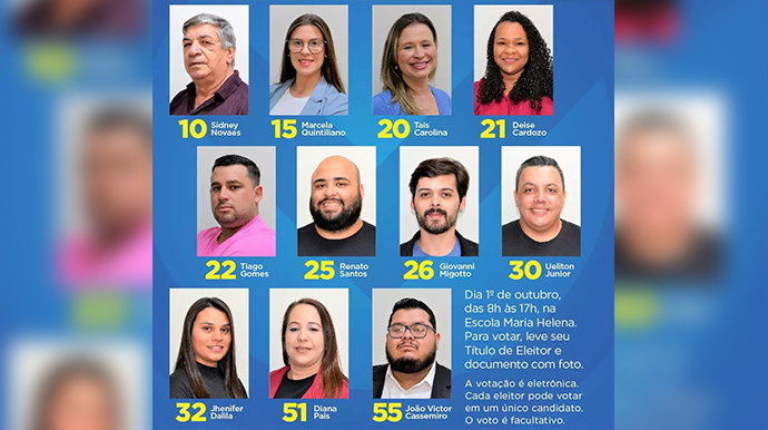 Divulgação - Candidatos ao Conselho Tutelar de Maracaí - FOTO: Divulgação