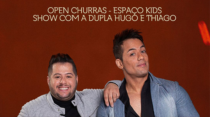 Divulgação - A dupla sertaneja Hugo e Thiago serão a atração musical do evento - FOTO: Divulgação