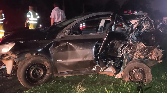 Polícia Militar Rodoviária/Divulgação - Acidente na SP-294 deixa duas mulheres gravemente feridas em Tupã - FOTO: Polícia Militar Rodoviária/Divulgação