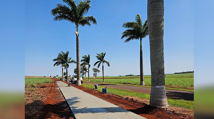 Departamento de Comunicação/Prefeitura de Florínea - Trecho de 1,5 km ligará condomínios e antigo balneário - FOTO: Departamento de Comunicação/Prefeitura de Florínea