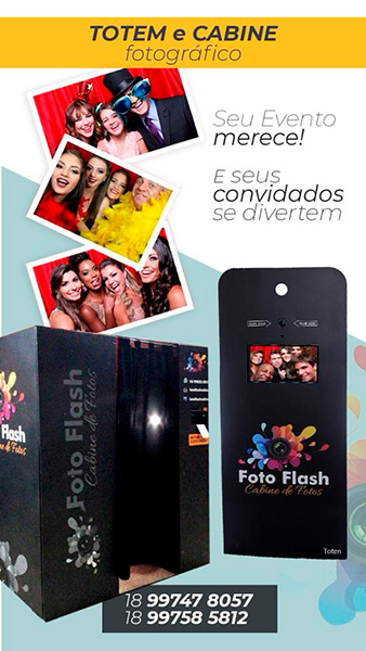 Divulgação/Studio Alpha - Com o Foto Flash Totem e Cabine Fotográfica seu evento fica ainda mais divertido - Foto: Divulgação/Studio Alpha