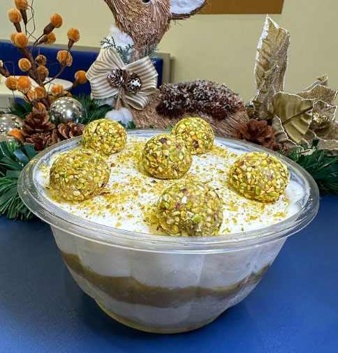 Para o Natal, a Daloro Gelateria lançou oito opções de taças de gelato recheados e confeitados sob encomenda