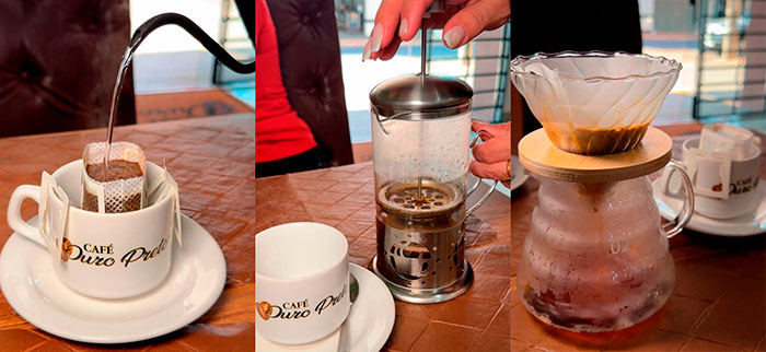 Portal AssisCity - Lá você encontra café coado, prensado e o método Hario V60 - Foto: Portal AssisCity