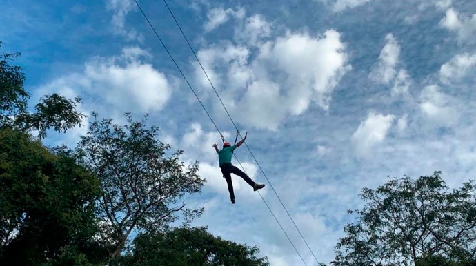 Divulgação - Tirolesa volta a ser atração no Parque da Juventude em Assis a partir de sábado - FOTO: Divulgação