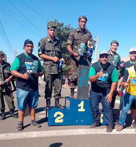 Divulgação - Os vencedores na Categoria Atiradores - FOTO: Divulgação