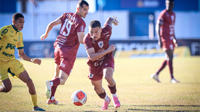 Samuel da Cruz/VOCEM - VOCEM marca seu 1º gol na Copa Paulista e empata com o Mirassol em casa - FOTO: Samuel da Cruz/VOCEM