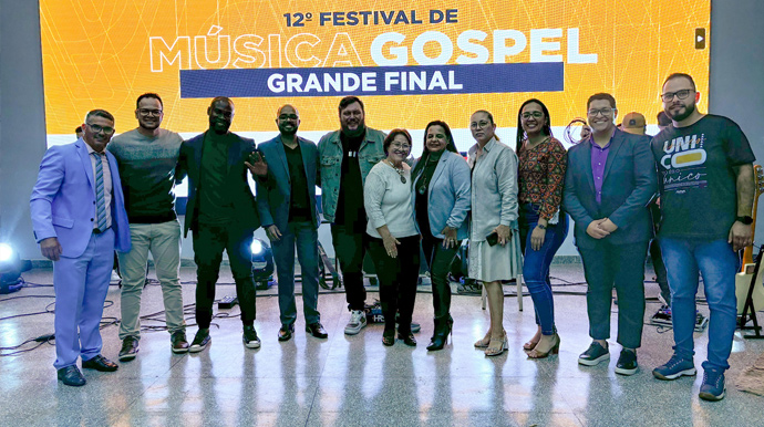 Divulgação - Os participantes do 12º Festival de Música Gospel do Aviva Tarumã - Foto: Divulgação