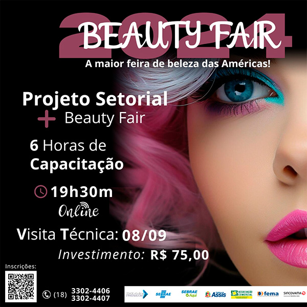 Divulgação - Projeto de Beleza prevê cursos, visita à Beauty Fair, a maior feira do segmento de beleza das Américas, e troca de experiência entre os participantes - Foto: Divulgação