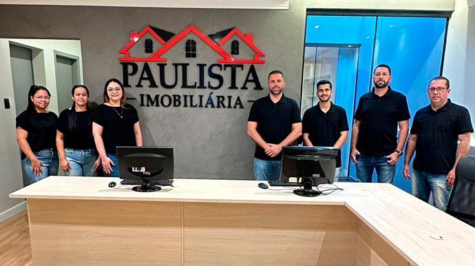 Divulgação - A equipe da Paulista Imobiliária - Foto: Divulgação