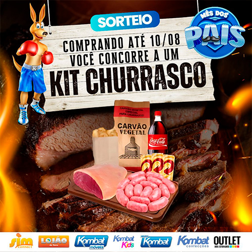 Divulgação - A Outlet dos Estofados vai sortear um delicioso Kit Churrasco neste Dia dos Pais - Foto: Divulgação