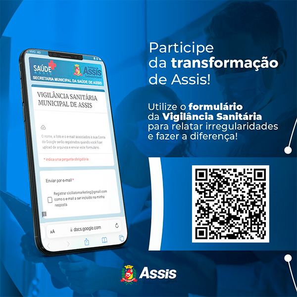 Reprodução/Departamento de Comunicação - Novo recurso permite à população reportar irregularidades e colaborar com a fiscalização de serviços de saúde - Foto: Reprodução/Departamento de Comunicação