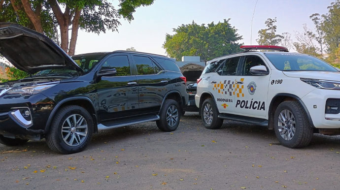 Divulgação - Veículo estava com adulterações - Foto: Polícia Rodoviária