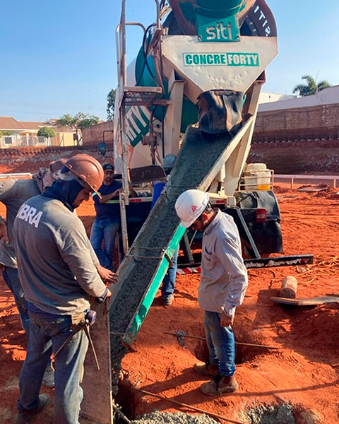 Divulgação/Cedida - Residencial Solaris já está em fase de concretagem das estacas de fundação - Foto: Divulgação/Cedida