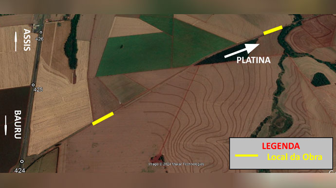 Divulgação/Cedida - Local das obras em Platina - Foto: Divulgação