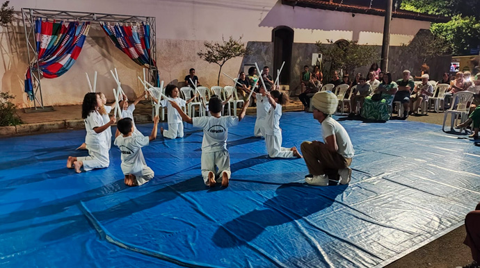 Reprodução/Departamento de Comunicação - O evento teve início com uma apresentação de Capoeira de Angola, liderada pelo Professor Allan - Foto: Reprodução/Departamento de Comunicação