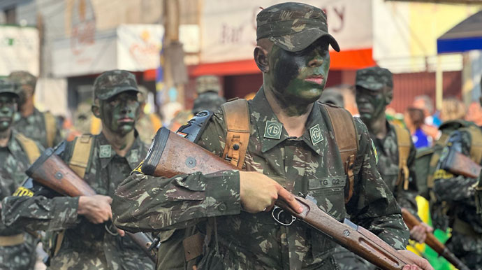 Portal AssisCity - Tiro de Guerra de Assis abrindo o Desfile da Independência do Brasil; veja as fotos - Foto: Portal AssisCity