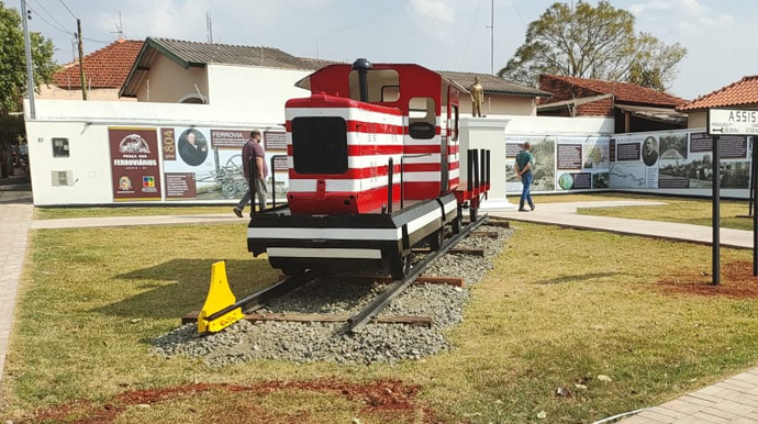 Reprodução/Departamento de Comunicação - Novo espaço traz Memorial Ferroviário e resgata a história das ferrovias no Brasil e na cidade - Foto: Reprodução/Departamento de Comunicação