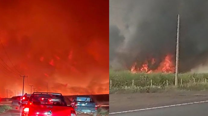 Divulgação - Em Tarumã dois grandes incêndios foram registrados em menos de 24h - Foto: Divulgação