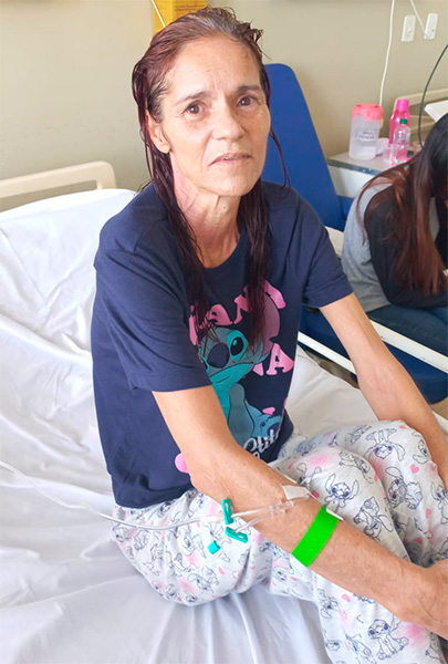 Reprodução/Arquivo Pessoal - Maria Sueli Rodrigues da Silva, de 60 anos, faz tratamento para um câncer renal com metástases ósseas - Foto: Reprodução/Arquivo Pessoal