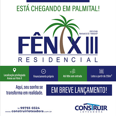 Divulgação - Loteamento Residencial Fênix III: A oportunidade que você esperava em Palmital - Foto: Divulgação