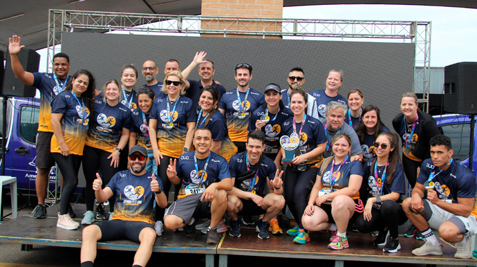 Mariana Oliveira - O time de colaboradores do Avenida que participaram da corrida - Foto: Mariana Oliveira