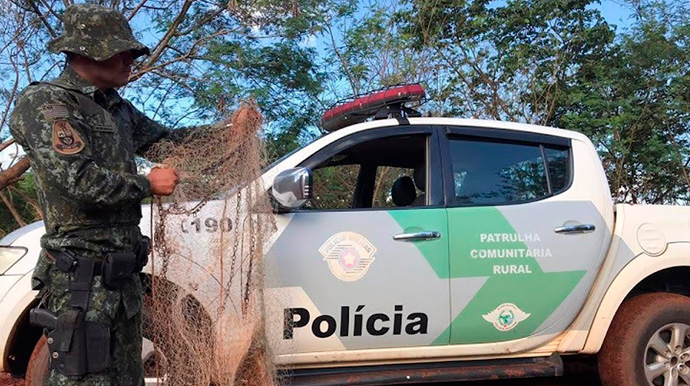 Divulgação/Polícia Ambiental - Polícia Militar Ambiental intensifica Operação Piracema para proteção da fauna aquática no Estado de São Paulo - Foto: Divulgação/Polícia Ambiental