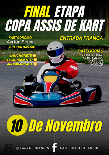 Divulgação - Final Etapa Copa Assis de Kart acontece neste domingo - Foto: Divulgação