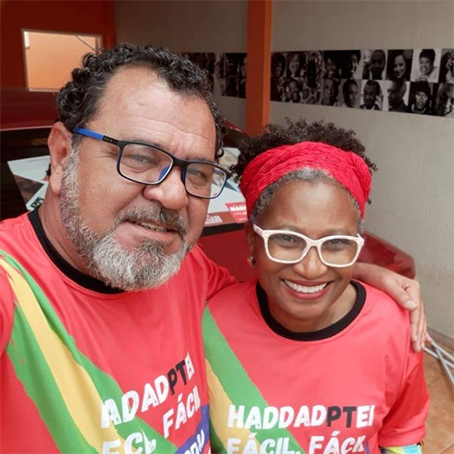 Reprodução/Redes Sociais - Kita ao lado de sua esposa Mônica, atual presidente da Unidos da V.O, em foto publicada nas redes sociais - Foto: Reprodução/Redes Sociais