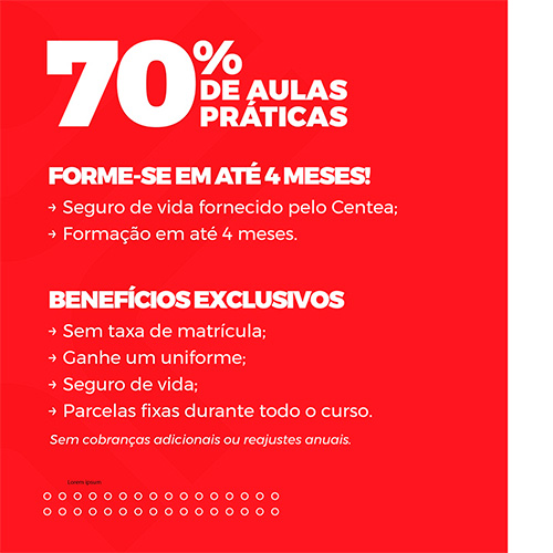 Divulgação - Curso conta com 70% das aulas práticas - Foto: Divulgação