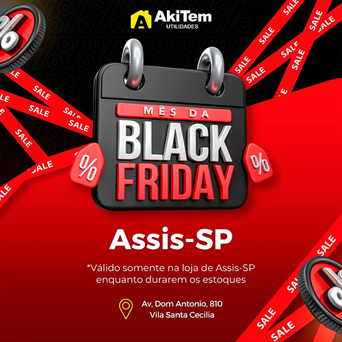 divulgação - Aproveite a Black Friday da Aki Tem - Foto: Divulgação