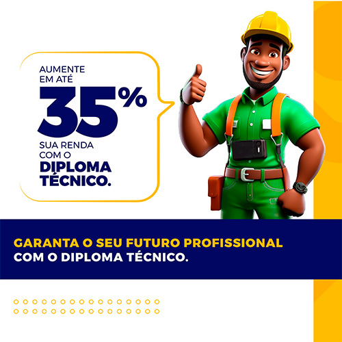 Divulgação - Com o curso técnico, você pode aumentar a sua renda em até 35% - Foto: Divulgação