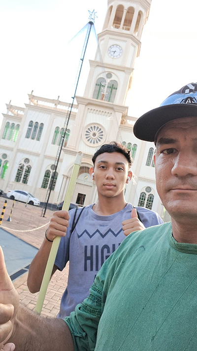 Arquivo Pessoal - Neste sábado, 21, os dois concluíram o último dia de trabalho - FOTO: Arquivo Pessoal