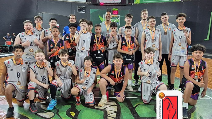 Divulgação - Equipe sub12 masculina foi a 4ª colocada na sua categoria - FOTO: Divulgação