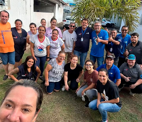 Reprodução/Redes Sociais - A Secretária da Saúde, Amanda Mailio e colaboradores da área da saúde estiveram presentes - Foto: Reprodução/Redes Sociais